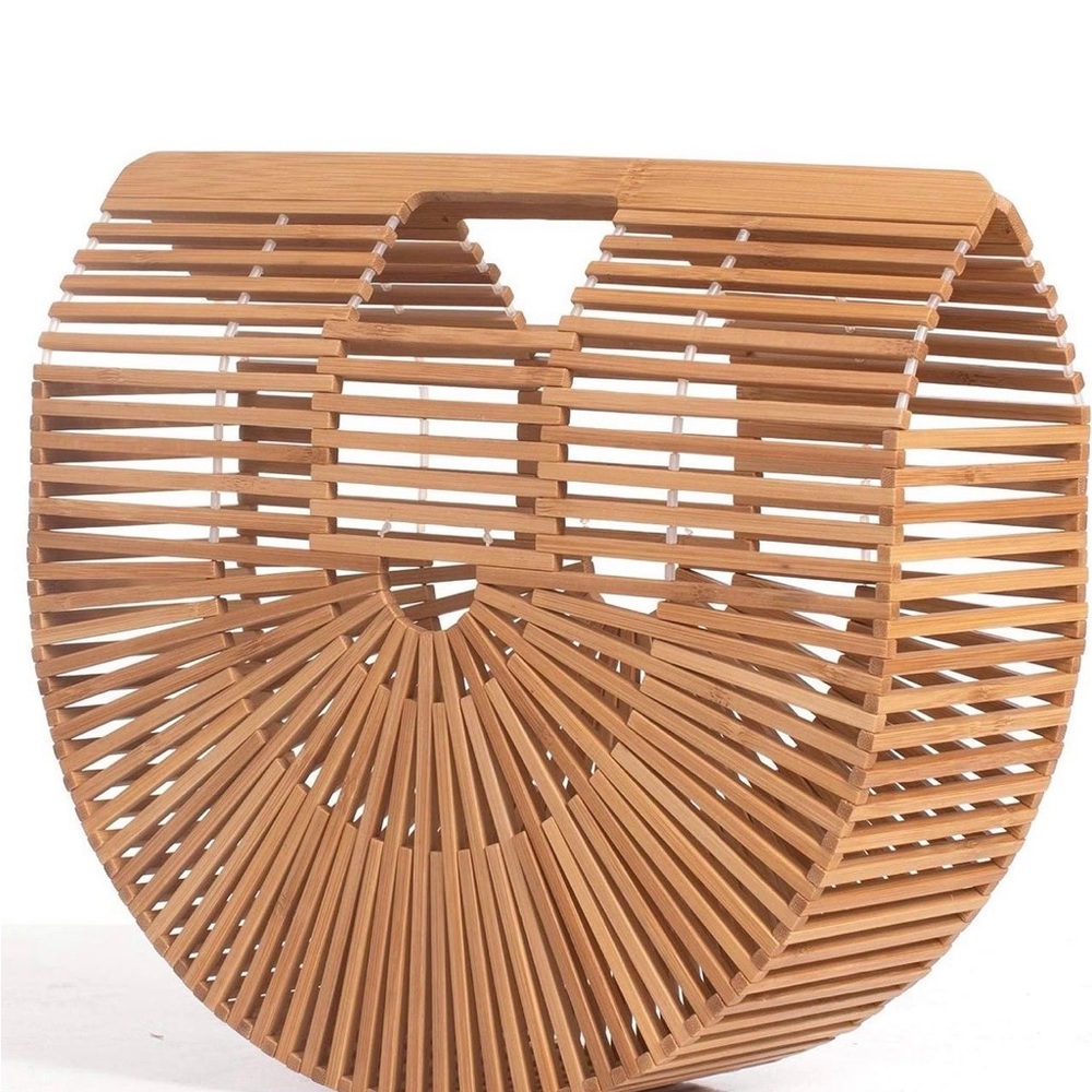 New Elegant Tan Bamboo Women Bag